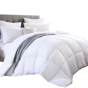 Wholesale Custom Hotel Bedding Soft breathable polyester Down Alternative Comforter microfiber quilt