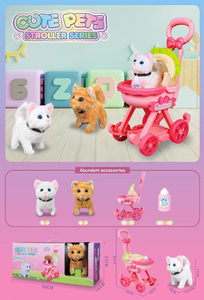 Thú Cưng Dễ Thương Thỏ Điện Điện Tử Nhồi Bông & Sang Trọng Đồ Chơi Khác Động Vật Thỏ B/O Giả Vờ Chơi Đồ Chơi Xe Đẩy - Product Image 4