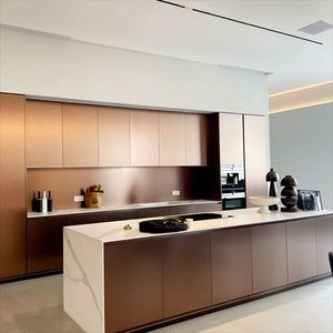 Mininalist <b>Kitchen</b> Closets Customized <b>Kitchen</b> Cabinets Simple Style <b>Kitchen</b> <b>Furniture</b> Sets with Multi-functional Accessories - Product Image 2