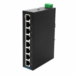 KRONZ saklar Ethernet industri Mini, tidak dikelola Mini 8-Port 10/100/1000 M bit/s kompak