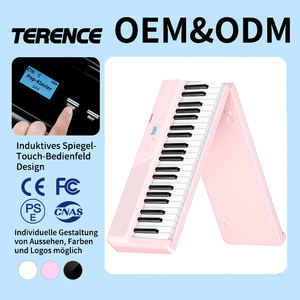 Terence V50 Tastiera Digitale Portatile a 88 Tasti, 128 Ritmi e Toni, Pieghevole, Ricaricabile, Altoparlante Integrato, Ingresso Cuffie 3.5mm - Product Image 1