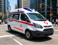 Nueva Ambulancia Diésel Transit con Transmisión Automática, Emisión EURO 5, Tipo de Presión Negativa, Vehículo de Rescate Médico de Emergencia