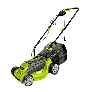 12-Inch Electric Lawn Mower Corded Elétrica Walk-Behind Push Mower Portátil Outdoor Corded elétrica máquina de corte da grama