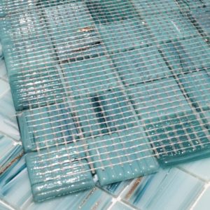 Azulejo de pared de puntos negros mixtos dorados <span class=keywords><strong>Mini</strong></span> azulejo de mosaico interior cuadrado - Product Image 5