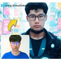 Cabina de Fotos con IA y Generador de Arte, con Reconocimiento Facial Digital, Pantalla Táctil Interactiva, Impresora Integrada, para Exposiciones, Anuncios y Eventos