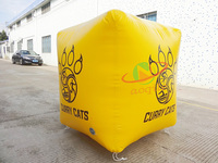 Bouée de publicité de cube gonflable flottant sur la bouée gonflable spéciale de l'eau pour la compétition de natation