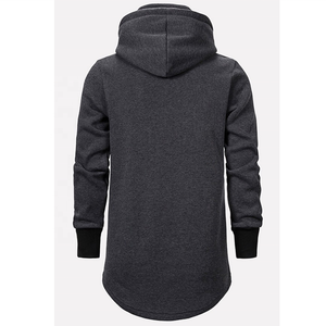 Sweat à capuche en molleton pour hommes, vêtements de sport, pull-over, ourlet incurvé, personnalisé, - Product Image 4