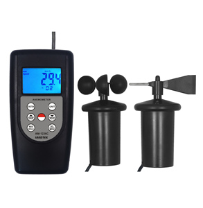 AM 1236C 1236V เครื่องวัดความเร็วลมแบบดิจิตอลแบบพกพา เครื่องวัดทิศทางลม เรือใบ เซ็นเซอร์ ABS - Product Image 1