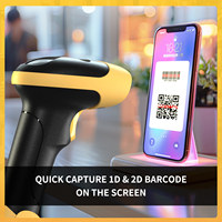 Lecteur de codes-barres sans fil NETUM L8pro 1D 2D avec support, détection automatique, lecteur de codes QR, PDF417 pour supermarché