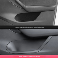 Pour Tesla Model 3 Model Y, conteneur de rangement de porte étanche en TPE, doublure de poche de porte, plateau latéral de siège, support pour articles divers