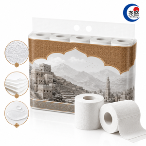 Papel Higiénico Suave de 4 Capas con Patrón <span class=keywords><strong>Arabesco</strong></span> de Dhow Palm Mountain, Ciudad Portuaria Costera del Golfo de Yemen - Product Image 1
