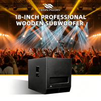 Subwoofer actif professionnel LEON AUDIO SONUS-18SUB 18 pouces Neo, mono, avec connecteur XLR en chaîne, pour les événements en plein air et les églises, système audio complet