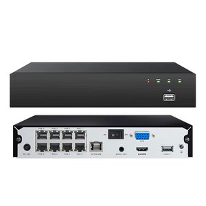 Enregistreur vidéo réseau (NVR) <span class=keywords><strong>ZOSI</strong></span> 8 canaux POE H.265 de haute qualité avec application intelligente, disque dur 6 To, résolution 4K, détection de mouvement et détection de visage - Product Image 1