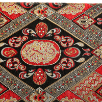 Tapisserie blanche style arabe, stock