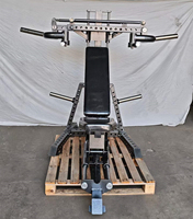 Machine de presse multifonction 4-en-1 robuste |   Combo de presse plate/inclinée/déclinée et de presse épaules |   Machine de musculation du haut du corps compacte