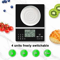 Balance de cuisine intelligente de haute précision 5 kg 1 g, best-seller, avec calculateur nutritionnel et grand écran LCD, en verre
