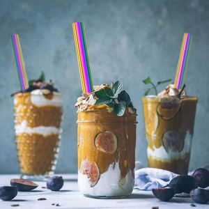 Pailles à boba modernes de haute qualité en acier inoxydable 304 de 12 mm, réutilisables, à bords biseautés, pour smoothies, idéales pour restaurants, bars et fêtes - Product Image 3