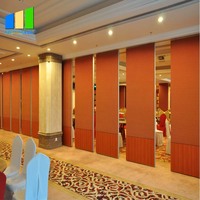 Cloison acoustique pliable moderne en aluminium, porte coulissante rétractable, salle de classe, extérieur, salles polyvalentes, gymnase, réglable