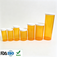 Frascos de Plástico Cilíndricos Personalizados con Tapa a Presión para Medicamentos, con Impresión de Logotipo, Material PP, Botellas para Almacenamiento de Pastillas