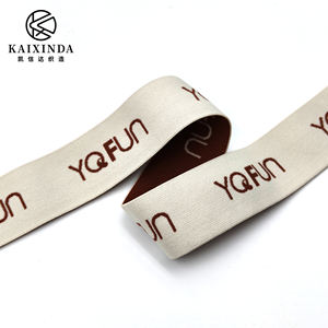 Fabricantes Chineses de Faixas Elásticas Jacquard Coloridas em Nylon com Padrão de Letras para Acessórios de Vestuário - Product Image 3