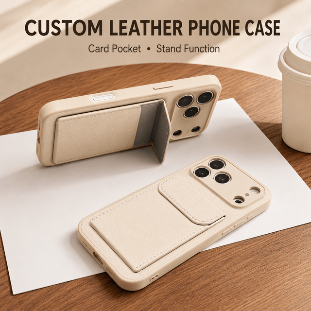 Eco-Friendly Vintage Leather Phone Case Custom Logo Personalized Shockproof Cover Business Gift Wholesale