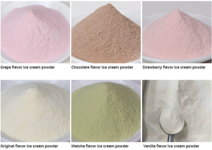 Poudre de crème glacée molle multi-saveurs 1KG, mélange commercial pour cornets, coupes glacées, puddings et barres glacées - Product Image 2