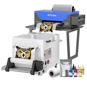 Direct to Film T-Shirts Printing <b>Machine</b> Small Digital A3 1390 White Toner Roll Transfer Cloth Fabric Pet Film DTF Printer - Product Image 1