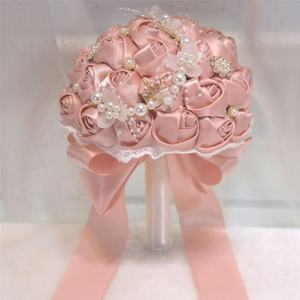 Bouquets <span class=keywords><strong>de</strong></span> mariée en fleurs artificielles en soie beige <span class=keywords><strong>rose</strong></span>, imperméables, décoration <span class=keywords><strong>de</strong></span> mariage, décoration <span class=keywords><strong>florale</strong></span> <span class=keywords><strong>de</strong></span> jardin, accessoires photo - Product Image 4