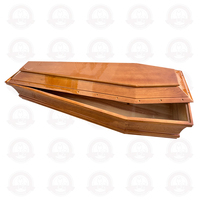 Ataúd de Madera Maciza Europea de Fábrica, Certificado FSC, Personalizable, para Uso Funerario