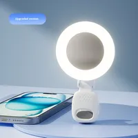 Nouvelle Lampe LED Portable Rechargeable Universelle pour Selfie, Mini Lumière d'Appoint de Poche, Trois Couleurs, Miroir Large en Plastique