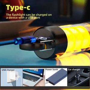<span class=keywords><strong>SOhot</strong></span> ไฟฉาย LED ชาร์จไฟได้ขนาดเล็ก300ลูเมนสว่างสำหรับตั้งแคมป์ไฟฉายมีช่องลูเมนสูง - Product Image 3