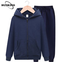 Ensemble sweat à capuche et pantalon de survêtement en polyester polaire respirant, personnalisable en usine, pour hommes et femmes, idéal pour la sublimation