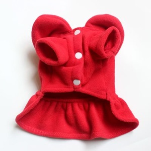 Robe pour chien de compagnie, jupe rouge à lacets, coupe princesse, pour Teddy, Pomeranian, Bichon Frise, vêtements d'automne et d'hiver - Product Image 3
