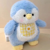 Peluche Adorable Petit Pingouin Technique Cireuse, Poupée en Tissu pour Fille, Oreiller en Coton PP, Cadeau d'Anniversaire Parfait pour Enfants