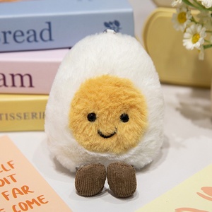 Fabricant de jouets en peluche personnalisés, poupée animale en peluche, pendentif chat œuf mignon de dessin animé, porte-clés en peluche exquis - Product Image 4