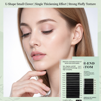 Extensions de cils synthétiques longs, naturels et faits à la main, sans cruauté, en gros, avec option de logo personnalisé et marque privée