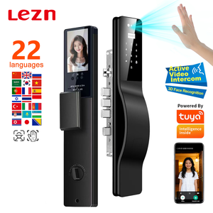 Cerradura Inteligente LEZN con Intercomunicador Activo, Alarma de Presencia, Desbloqueo Facial y por Vena de la Palma, OEM 6068, Idiomas Avanzados, Control Tuya - Product Image 2