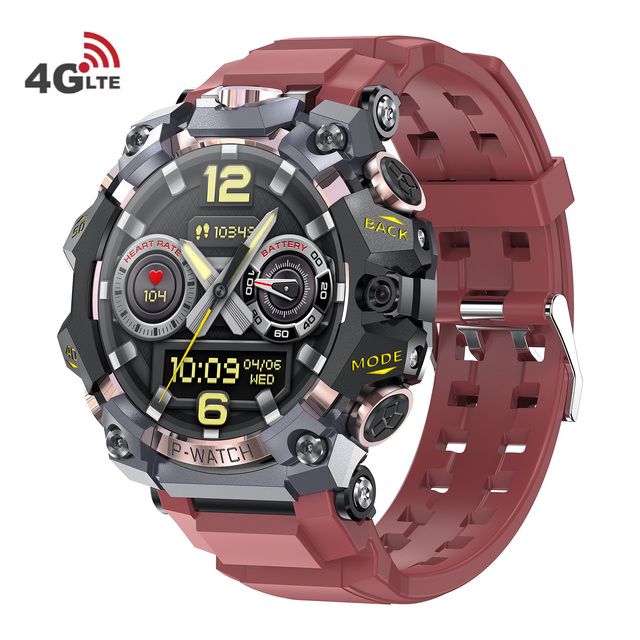 New ERON Smart Q668 Android IOS Smart Watch 4G Dual Camera 1.5inch AMOLED Screen 4+64G GPS WIFI Video Call IP68 Waterproof Alloy