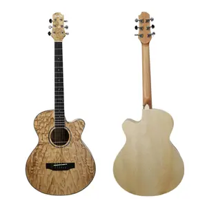 Merek Aiersi Custom Alder Wood Top 40(41) Inci Gitar Akustik Kualitas Tinggi untuk Pemula