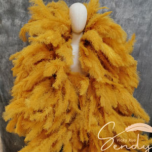 Knallpinke Federboa 800G Schwere Boa Ganzes Stück Straußenfederboa für Kleidung Schal Hochzeitsschal Accessoires - Product Image 3