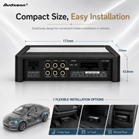 Amplificateur DSP de voiture 4 entrées 8 sorties, classe D, 8 canaux, sortie RCA 4 canaux, 4x120W+4x60W, processeur audio haute puissance