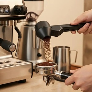 Leak Proof Sliding <b>Coffee</b> Scoop Funnel Long Handle Measuring <b>Spoon</b> Reusable Multi Purpose Kitchen Gadget <b>Coffee</b> Accessories - Product Image 2