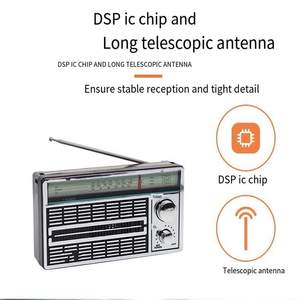 Factory Retro AM FM SW 3 Bands Portable Radio Pointer Tuning Plastic 80dB SNR AC DC Power Radio For Home Outdoor Travel Use - Product Image 4