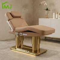 Table de massage cosmétique, table de soin du visage, table d'esthétique électrique, table de beauté de luxe, table pour extensions de cils