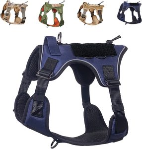 Arnés táctico sin tirones <span class=keywords><strong>para</strong></span> <span class=keywords><strong>perros</strong></span>, reflectante, camuflaje, con mango, chaleco <span class=keywords><strong>para</strong></span> <span class=keywords><strong>perros</strong></span> con cinturón <span class=keywords><strong>de</strong></span> <span class=keywords><strong>seguridad</strong></span> <span class=keywords><strong>para</strong></span> mascotas - Product Image 5
