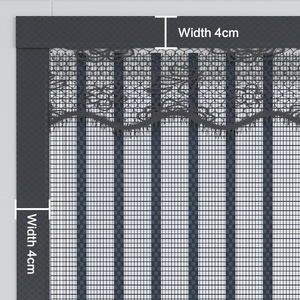 Phong cách hiện đại mã hóa Kim Cương lưới Rèm mùa hè muỗi từ mềm cửa màn hình cho cửa sổ khách sạn & Bệnh viện sử dụng - Product Image 4