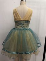 Poncho réglable en tissu Spandex avec robe bandeau en maille à paillettes irisées pour filles pour la danse