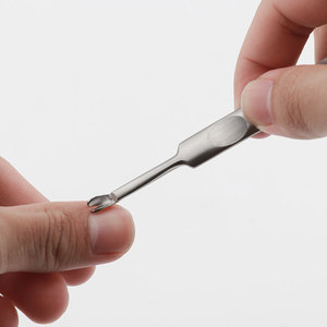 Stainless Steel Nail Remover 3-Piece Set Silver Double Headed Cuticle Tool Portable Manicure Pedicure Kit - Product Image 2