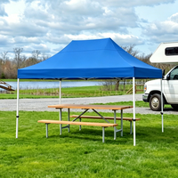 Tente pliante pop-up double face personnalisée, 10x13, imperméable et robuste, pour exposition, marché de rue, vendeur de nourriture