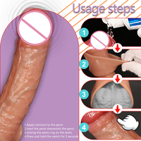 Anneau vibrant électrique sans fil télécommandé pour pénis, extenseur en silicone de 7,5 cm, jouet sexuel pour couples